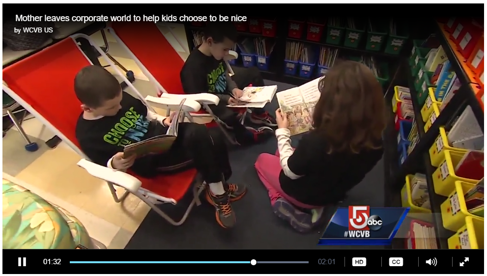 Choose To Be Nice Featured on WCVB 5 Nightly News